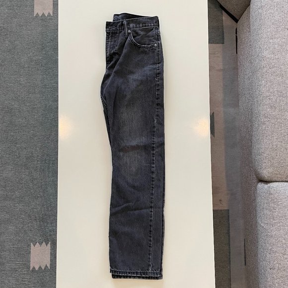 Levi's 514 Black Straight Leg Jeans - Picture 4 of 9